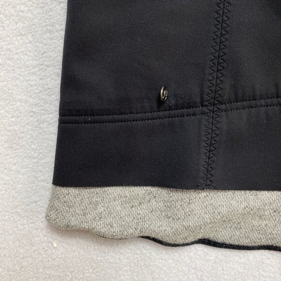 Lululemon Var-City Bomber Jacket Womens 6Black Gray Baseball Stitching Neoprene - Picture 11 of 15